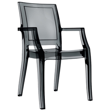 Arthur 053, Chair, Black/Transparent