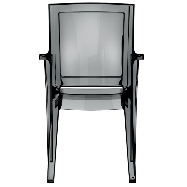 სკამი Arthur 053, Chair, Black/Transparent