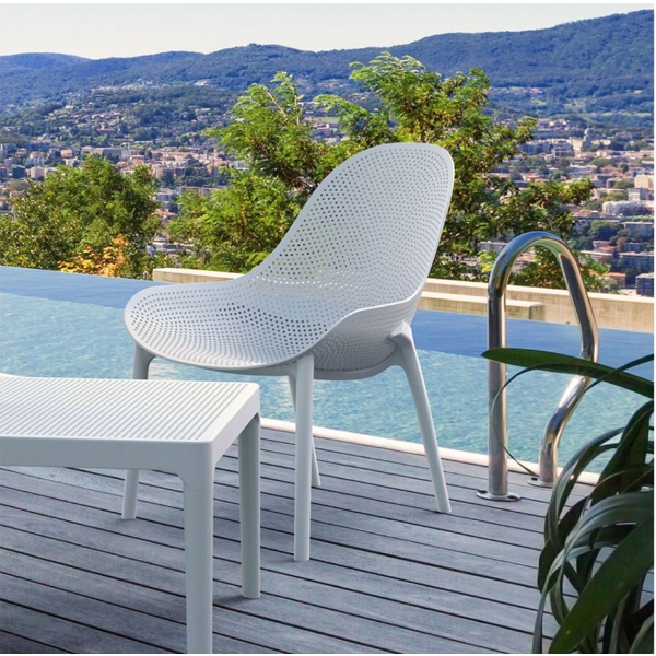 სკამი Sky Pearl lounge, Chair, White