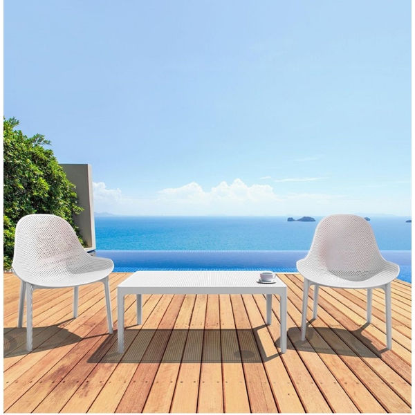 სკამი Sky Pearl lounge, Chair, White