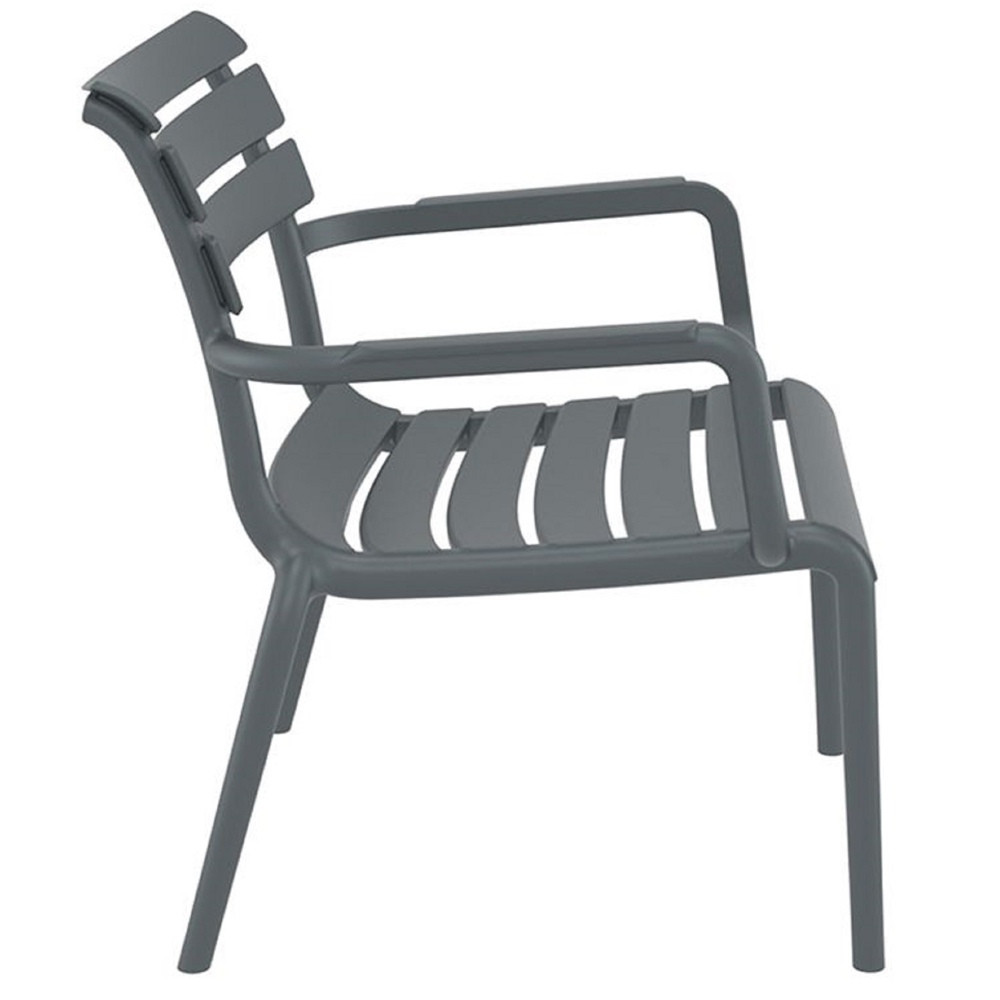 Paris Lounge 275, Chair, Dark Grey