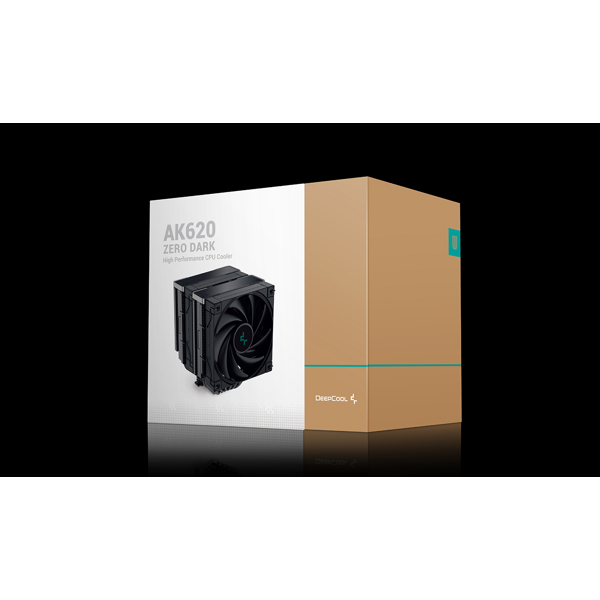 ქულერი Deepcool AK620 ZERO DARK, 120mm, 1850RPM, Cooler, Black