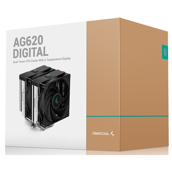 ქულერი Deepcool AG620 DIGITAL, 120mm, 1950RPM, Cooler, Black