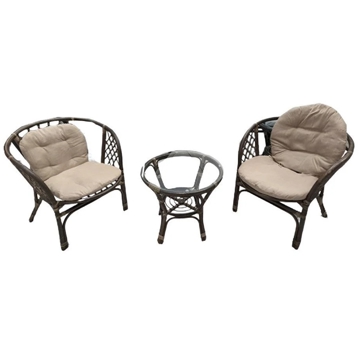 ბაღის ავეჯის ნაკრები Domino HDR-001, Garden Furniture Set, Brown