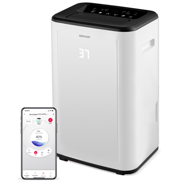 ჰაერის დამატენიანებელი Sencor SDH 3028WH, 30-89m², Air DeHumidifier, White