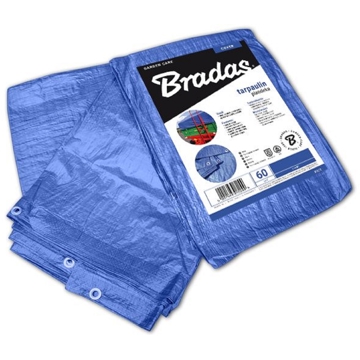 Bradas  PL8/10, 8x10m, Reinforced Tarpaulin, Blue