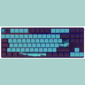 Dark Project DPO87_GSHNSKYANSIEN One 87, Wired, USB, Gaming Keyboard, Night Sky