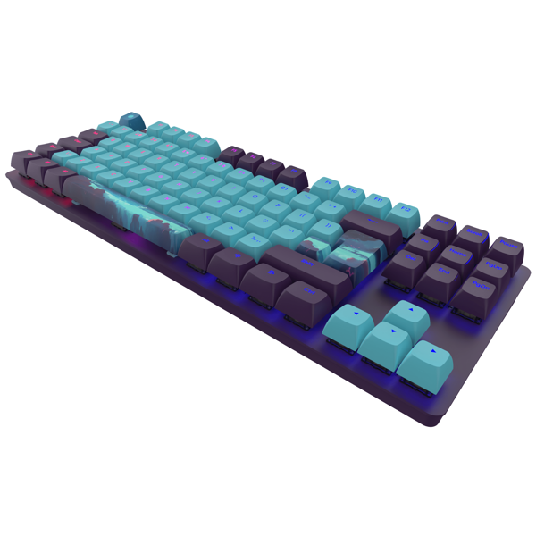 კლავიატურა Dark Project DPO87_GSHNSKYANSIEN One 87, Wired, USB, Gaming Keyboard, Night Sky