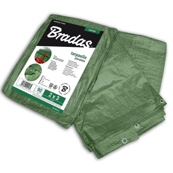 არმირებული ბრეზენტი Bradas PL904/6, 4x6m, Reinforced Tarpaulin, Green