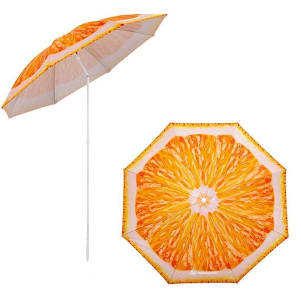 Nisus NA-BU1907-180-O, Beach Umbrella, Orange