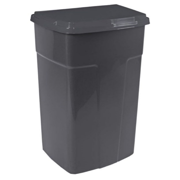 Aleana 122062, 90L, Trash Can, Black