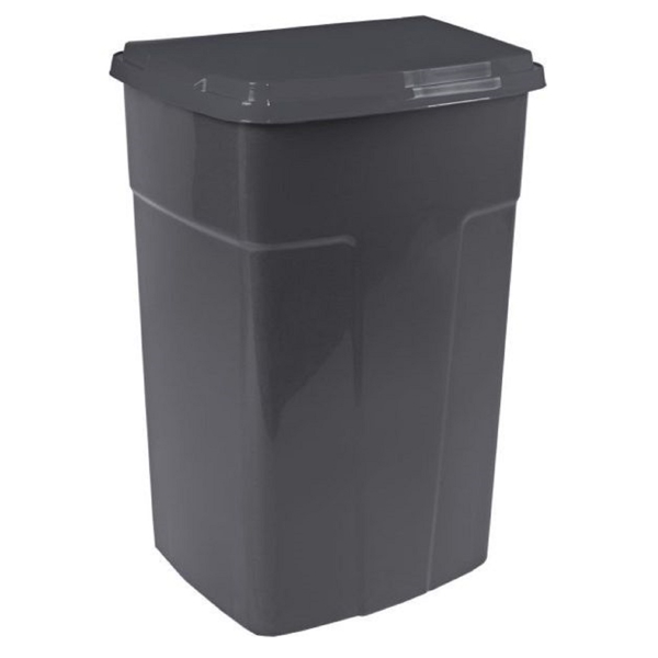 ურნა Aleana 122062, 90L, Trash Can, Black