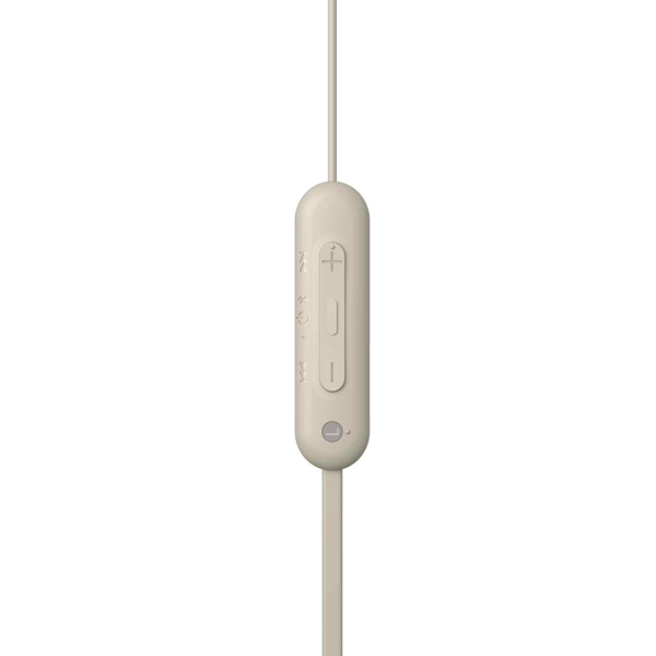 Sony WIC100, In-Ear Headphones, Wireless, Bluetooth, Beige