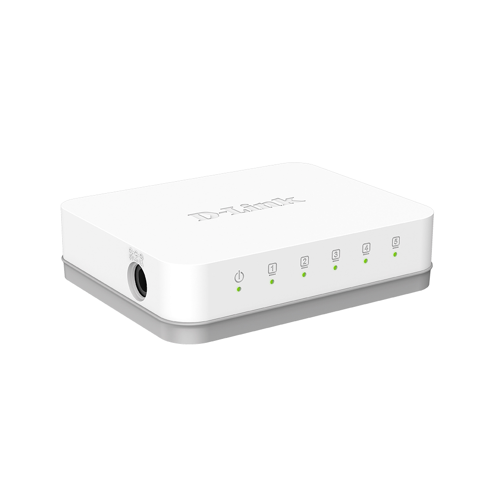 D-Link DGS-1005A/G1A, 5-Port Gigabit, Switch, White