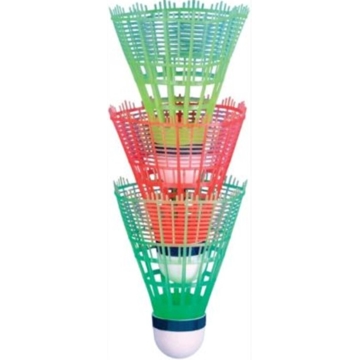 RUCANOR 625RU2721202, 3Pcs, Badminton Shuttlecocks, Green/Red