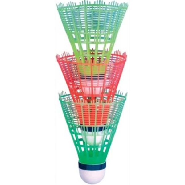 ბადმინტონის ბურთი RUCANOR 625RU2721202, 3Pcs, Badminton Shuttlecocks, Green/Red