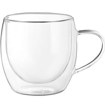 ჭიქები ARDESTO Double wall borosilicate glass mug set Ardesto, 300 ml