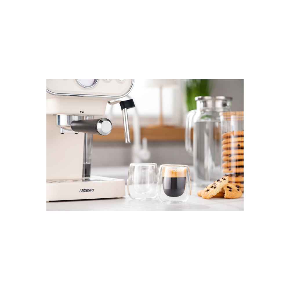 ჭიქები Ardesto Double wall borosilicate glass mug set 0.08l