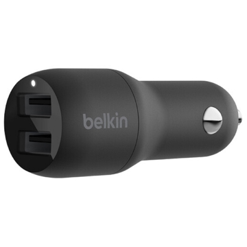 მანქანის დამტენი Belkin CCB001BTBK, 12W, USB, Black