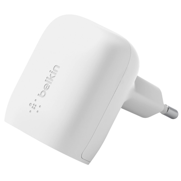 მობილურის დამტენი Belkin WCA006VFWH, 20W, USB-C, White