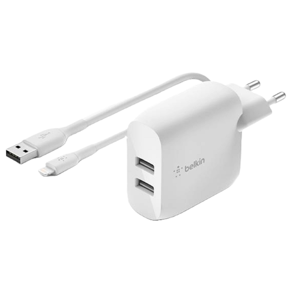 Belkin WCD001VF1MWH, 24W, USB, White