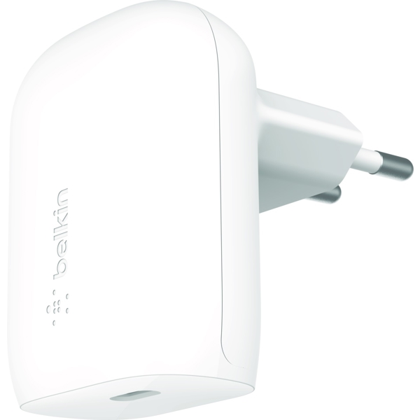 მობილურის დამტენი Belkin WCA005VF1MWH-B5, 30W, USB-C, White