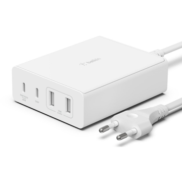 მობილურის დამტენი Belkin WCH010VFWH, 108W, USB, USB-C, White