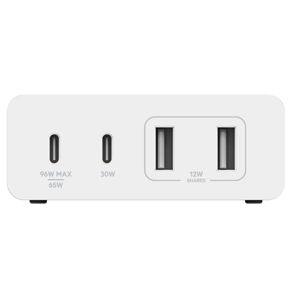 მობილურის დამტენი Belkin WCH010VFWH, 108W, USB, USB-C, White