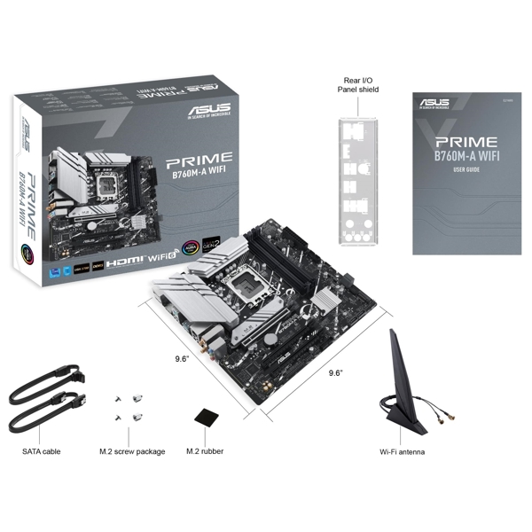 Asus 90MB1CX0-M1EAY0 PRIME B760M-A WIFI, LGA 1700, DDR4, 128GB