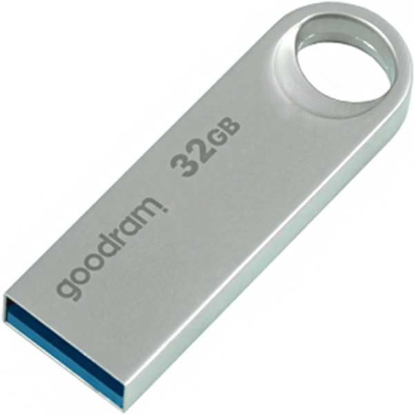 USB ფლეშ მეხსიერება GoodRam UNO3-0320S0R11, 32GB, USB 3.2, Silver