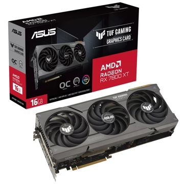 Asus TUF 90YV0JJ0-M0NA00 OC, RX7800 XT, 16GB, 192bit, HDMI, DP, Black