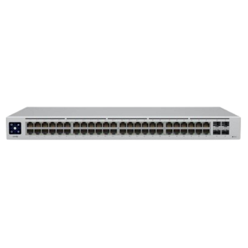 სვიჩი Ubiquiti USW-48-POE, 48-Port Gigabit, PoE+Switch, Silver