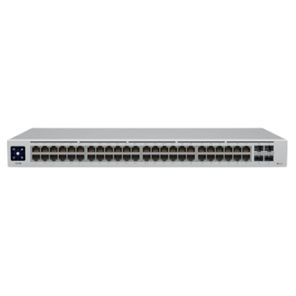 სვიჩი Ubiquiti USW-48-POE, 48-Port Gigabit, PoE+Switch, Silver