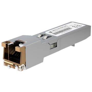 SFP მოდული Ubiquiti UACC-CM-RJ45-10G, Transceiver, Silver