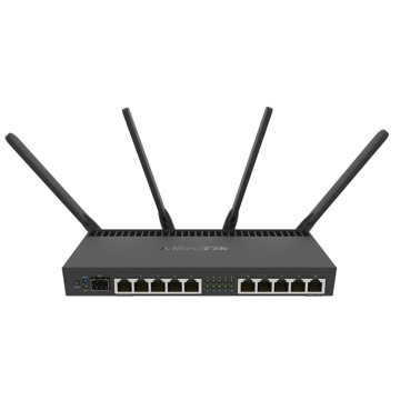 Mikrotik RB4011iGS+5HacQ2HnD-IN, 1733Mbit/s, Router, Black