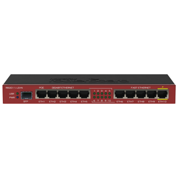 როუტერი MikroTik RB2011iLS-IN, Router, Red/Black