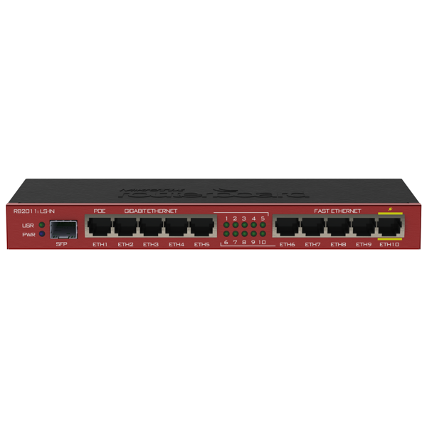 როუტერი MikroTik RB2011iLS-IN, Router, Red/Black