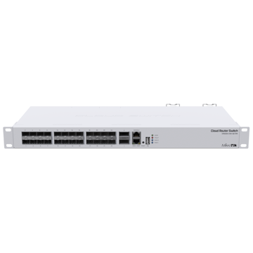 სვიჩი Mikrotik CRS326-24S+2Q+RM, 24-Port, Switch, White