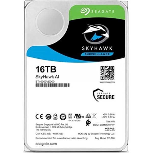 Seagate ST16000VE000, 16TB, 3.5", Internal Hard Drive