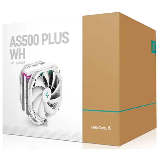 ქულერი DeepCool AS500 PLUS WH, 140mm, 1200RPM, Cooler, White