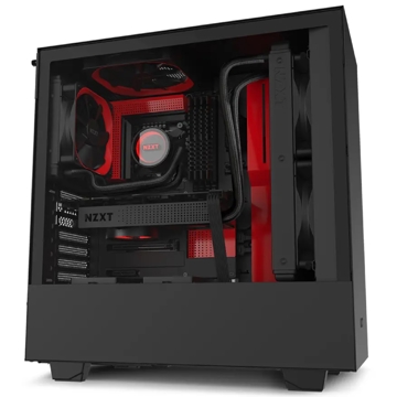 ქეისი NZXT H510 NZXT-BL-R, Computer Case, MidT, ATX, MicroATX, Mini-ITX, 1xUSB 3.0, 1xUSB-C, 3.5mm, Black/Red