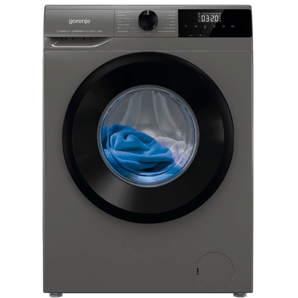 Gorenje W2NHPI62SCSS, A, 6KG, 1200Rpm, 74Db, Washing Machine, Gray