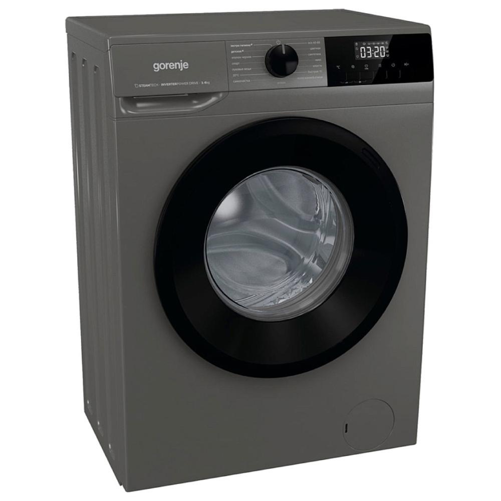 სარეცხი მანქანა Gorenje W2NHPI62SCSS, A, 6KG, 1200Rpm, 74Db, Washing Machine, Gray