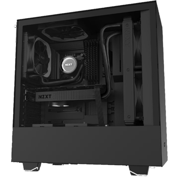 NZXT H510, Computer Case, MidT, ATX, MicroATX, Mini-ITX, 1xUSB 3.0, 1xUSB-C, 3.5mm, Black