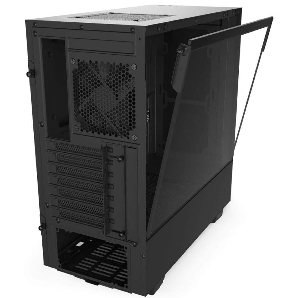 NZXT H510, Computer Case, MidT, ATX, MicroATX, Mini-ITX, 1xUSB 3.0, 1xUSB-C, 3.5mm, Black