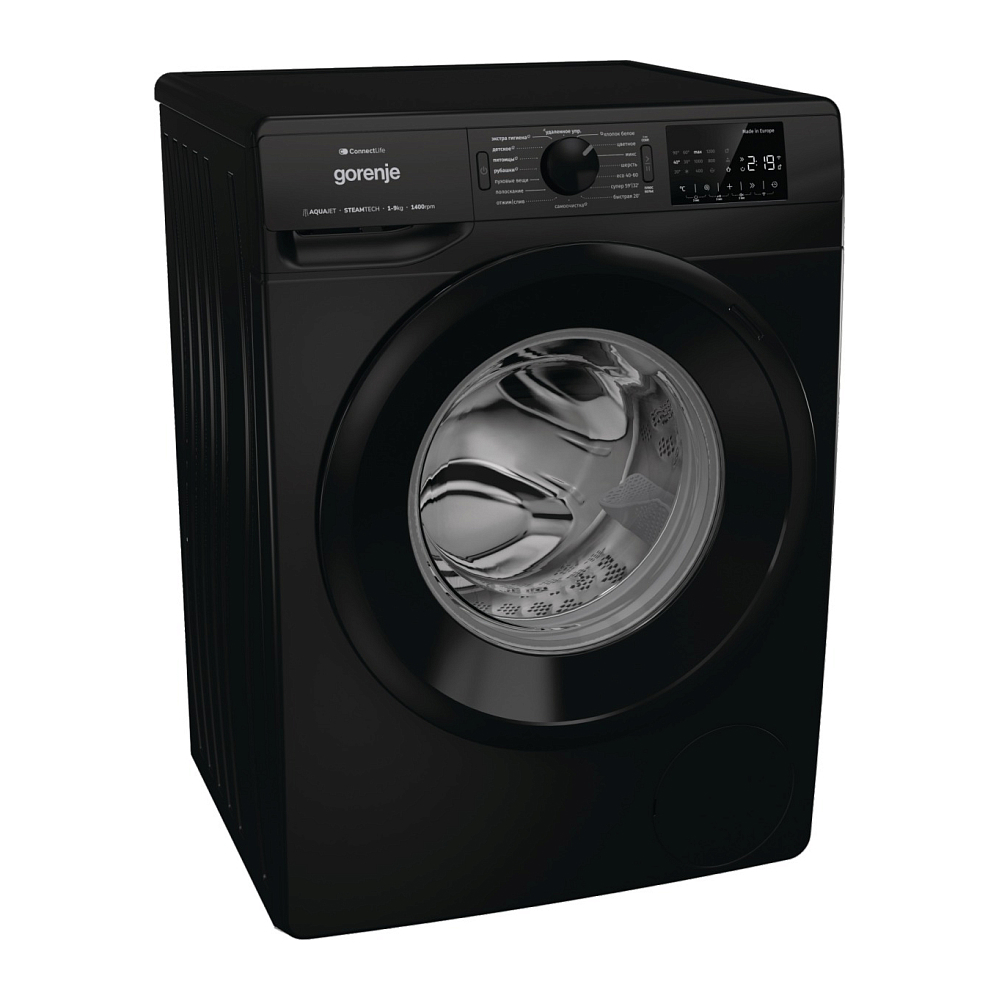 სარეცხი მანქანა Gorenje WPNEI94A1SWIFI/BC, 9KG, A+++, 1400Rpm, 74Db, Washing Machine, Black