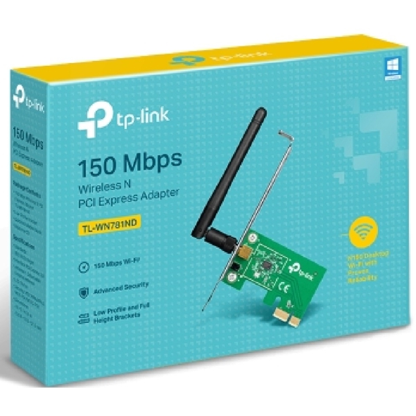 WiFi ადაპტერი TP-Link TL-WN781ND, Adapter, Black