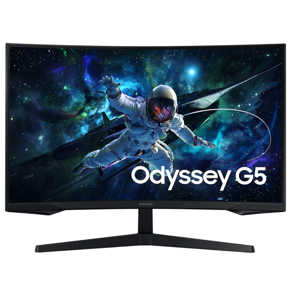 Samsung LS32CG550EIXCI Odyssey G5, 32", Curved Monitor, QHD, VA, HDMI, DP, Black