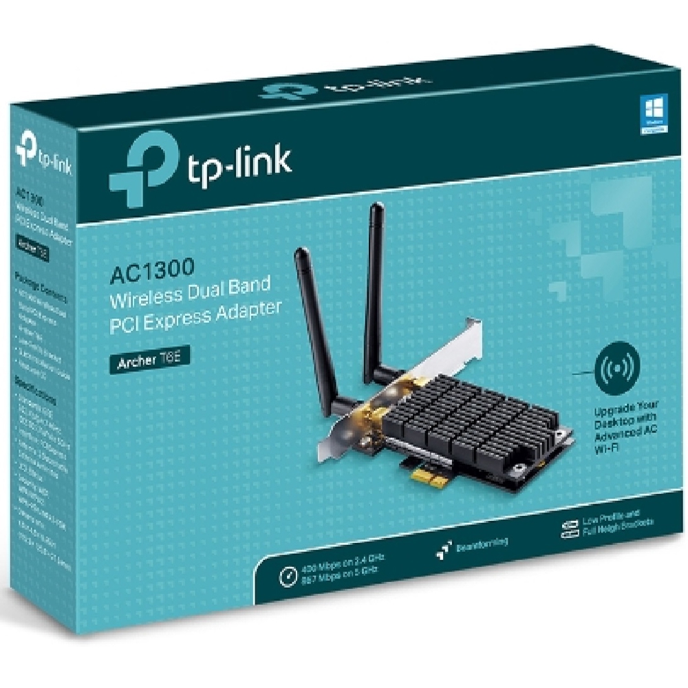 WiFi ადაპტერი TP-Link Archer T6E, Adapter, Black