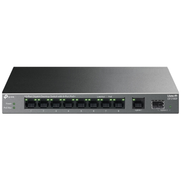 სვიჩი TP-Link LS1210GP, 10-Port Gigabit, PoE+Switch, Black